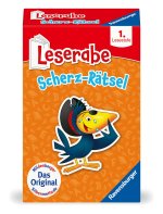 Ravensburger 23498 - Leserabe - Scherz-Rätsel - Kartenspiel zum Lesen lernen mit Spaß - 1. Klasse, für Kinder ab 6 Jahren