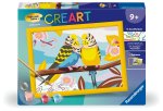 Ravensburger CreArt - Malen nach Zahlen 23994 - Bunte Wellensittiche - ab 9 Jahren