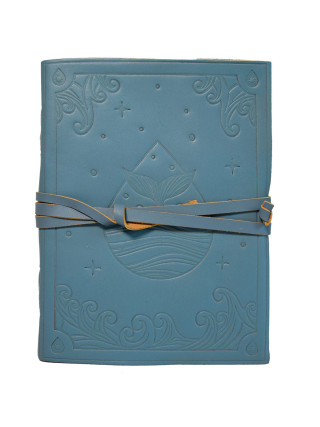 Grimoire en cuir Elément Eau