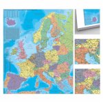 Europa Organisationskarte politisch zum Pinnen auf EasyPrint - Platte