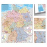 Deutschland Organisationskarte politisch zum Pinnen auf EasyPrint - Platte