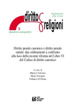 Diritto penale canonico e diritto penale statale: due ordinamenti a confronto alla luce della recente riforma del Libro VI del Codice di diritto canon