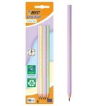 Płowek BIC Evolution Pastel bez gumki 5 sztuk blister