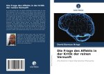 Die Frage des Affekts in der Kritik der reinen Vernunft