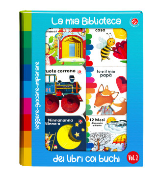 mia biblioteca dei libri coi buchi (Cărți pliante)
