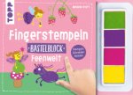 Fingerstempeln. Bastelblock Feenwelt