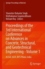 Proceedings of the 3rd International Conference on Advances in Concrete, Structural, and Geotechnical Engineering - Volume 1