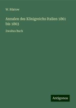 Annalen des Königreichs Italien 1861 bis 1863