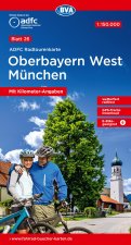 ADFC-Radtourenkarte 26 Oberbayern West München 1:150.000, reiß- und wetterfest, E-Bike geeignet, GPS-Tracks Download
