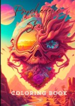 Psychedelic Skull Coloring Book