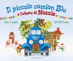 piccolo camion blu e l'albero di Natale