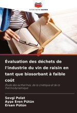 Évaluation des déchets de l'industrie du vin de raisin en tant que biosorbant à faible coût