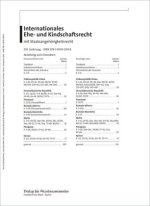 Internationales Ehe- und Kindschaftsrecht mit Staatsangehörigkeitsrecht
