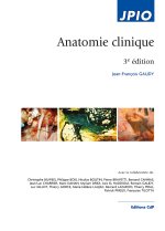 ANATOMIE CLINIQUE, 3E EDITION