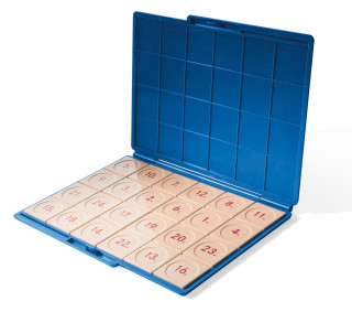 LÜK. Kontrollgerät blau mit 24 Aufgabenplättchen (kompakt) Neuere Kompaktversion (Hra)