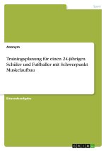 Trainingsplanung für einen 24-jährigen Schüler und Fußballer mit Schwerpunkt Muskelaufbau