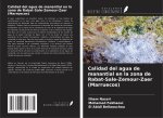 Calidad del agua de manantial en la zona de Rabat-Sale-Zemour-Zaer (Marruecos)
