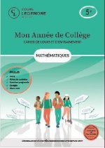 Mon année de collège - 5ème mathématiques-cahier de cours et d'entraînement