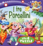 tre porcellini. Libro puzzle