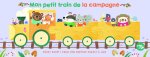 Pouet pouet! Voici ton premier puzzle à lire - Mon petit train de la campagne