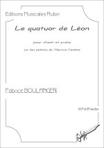 Le quatuor de Léon, partition pour chant et piano