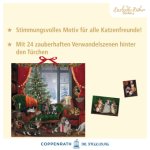 Wand-Adventskalender - Katzen am Fenster