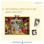 Wand-Adventskalender -  Nostalgischer Weihnachtsladen