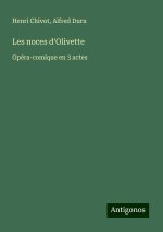 Les noces d'Olivette