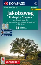 KOMPASS Wanderführer Jakobsweg Portugal - Spanien, 25 Etappen mit Extra-Tourenkarte