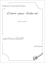 Chant pour Gabriel, pour piano