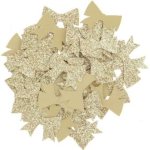 Streudekoration Schleifen, Gold Glitzer, FSC MIX