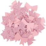 Streudekoration Schleifen, Pink Glitzer, FSC MIX