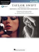 Taylor Swift - Selections from Midnights & the Tortured Poets Department: Flute Play-Along Book with Online Audio