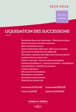 Liquidation des successions 2025/2026. 7e éd.
