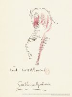Planche Calligramme d'Apollinaire - Tout terriblement