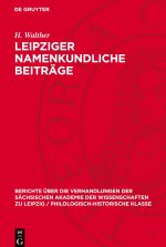 Leipziger namenkundliche Beiträge
