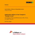 Ambivalent Affects in Kae Tempest's 