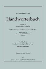 Mittelniederdeutsches Handwörterbuch