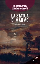 statua di marmo. Testo tedesco a fronte