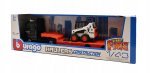 BBURAGO MODEL HAULERS CONSTRUCTION MERCEDES ACTROS GIGASPACE BOBCAT SKID-STEER LOADER 1:43