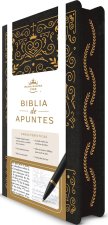 Biblia de Apuntes Rvr 1960 Tapa Dura, Negro Y Oro / Spanish Journalling Bible Rvr 1960 Hardcover Black and Gold