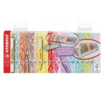 Zvýrazňovač STABILO swing cool - deskset 18 ks - 8 přírodních a 10 pastelových barev