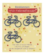 4er-Set Büroklammern »Fahrradfreunde«