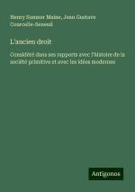 L'ancien droit