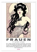 Frauen in zarten Linien (Wandkalender 2026 DIN A4 hoch), CALVENDO Monatskalender