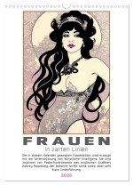 Frauen in zarten Linien (Wandkalender 2026 DIN A3 hoch), CALVENDO Monatskalender