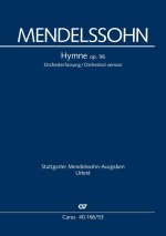 Hymne (Klavierauszug, auch Orgelauszug)