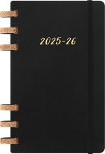 Moleskine 12 Monate Studienplaner mit Spiralbindung 2026, L/A5, Weicher Einband, Schwarz