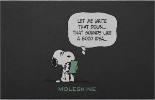 Moleskine Peanuts Sammlerbox limitierte Ausgabe, Notizbuch Hund L/A5, liniert, fester Einband, Cahier L/A5, liniert, weicher Einband, Mäppchen, Sticky
