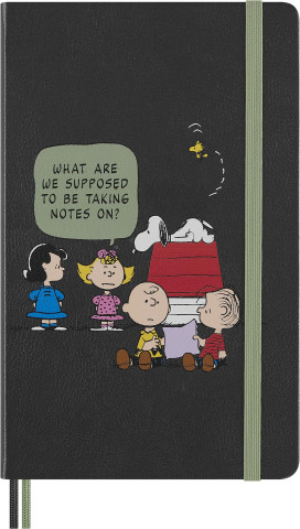 Moleskine Peanuts Gruppe Notizbuch limitierte Ausgabe, L/A5, liniert, fester Einband, Grau ()
